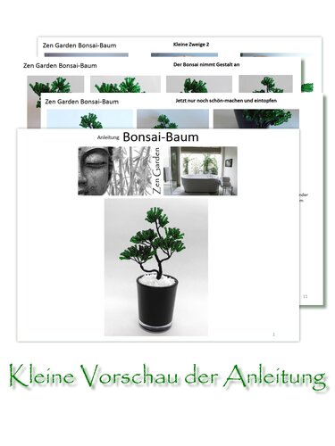 Zen Garden Bonsai Baum aus Perlen und Draht Anleitung - Basteln