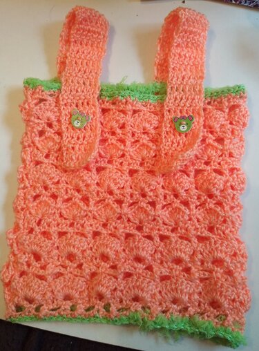 sommerliches Top mit dazupassendem Stirnband; Größe ca. 80 - 86 - Häkeln