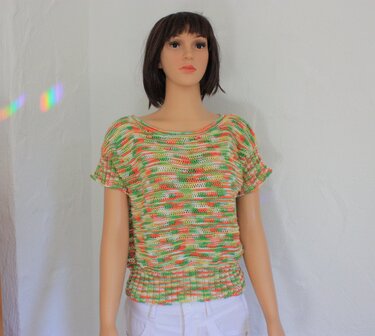 Sommer Strickpulli mit Fallmaschen - Bild 2