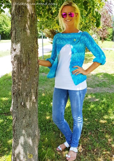 Crochet Pattern for Summer Vest with Floral Detail | Crochet Vest TONDO #2