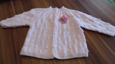 Strickanleitung Set Mütze/ Jacke mit Noppenmuster Gr. 62/68