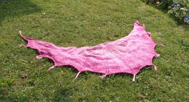 Fledermaus - knitted shawl - Knitting