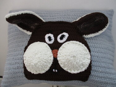 Häschenkissen " Moppel " - Häkeln