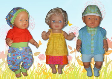 Ebook Schnittmuster Puppenkleidung - Nähen