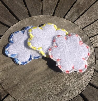 WaschPad Blume Stickdatei ITH 10x10 embroidery - Sticken