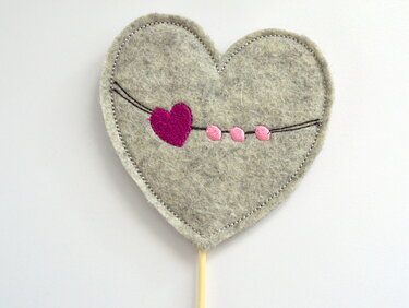 ITH Blumenstecker zu Ostern 4erlei 10x10cm - Sticken