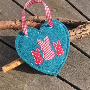 Osterherz Stickdatei ♥ ITH 10X10 - Sticken