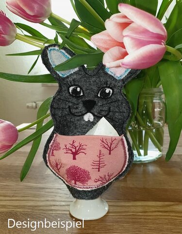 ITH Stickdatei Oster-Deko Filz/Kunstleder für den 13x18 Rahmen - Sticken