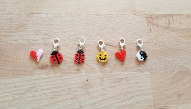 Charm Mini Set / 6 verschiedene Motive - Basteln