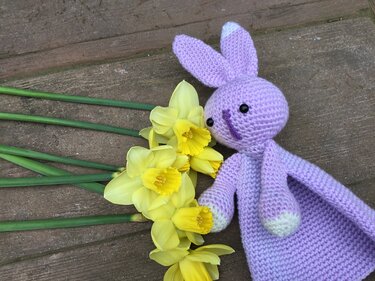 First Toy Amigurumi Toy Easter Rabbit Security Blanket Crochet Pattern