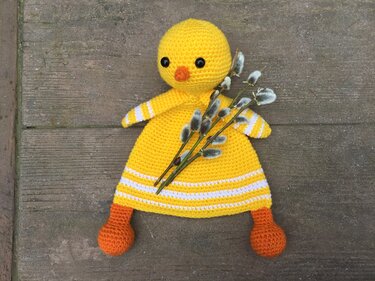 First Toy Amigurumi Toy Chicken Security Blanket Crochet Pattern