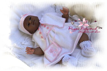 Strickanleitung für Baby's u. Reborns Modell Margie Gr. 50 - 56 4-teilig - Bild 12