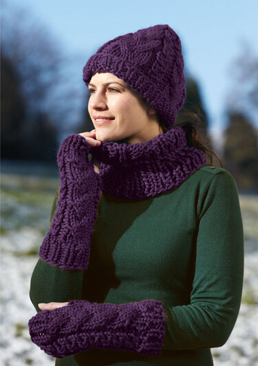 Set: Zöpfe in Lila - Bild 2