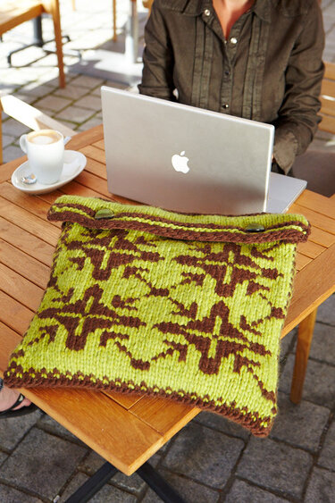 Tasche: "mitnehmen" - Stricken
