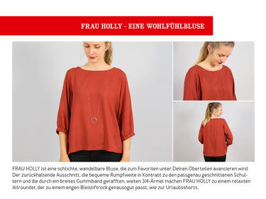 FRAU HOLLY • weite Bluse mit gerafftem Ärmelsaum, e-book - Bild 2