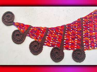 4 neue Dreieckstuch Borten-Muster zum prima Sonderpreis! - Häkeln