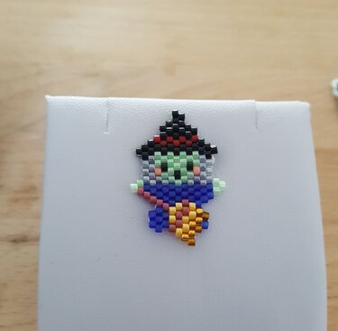 Schmuckanhänger kleine Hexe / Charm / Ohrring - Basteln