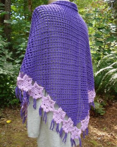 Blooming Petals Shawl - PW-110 - Crochet