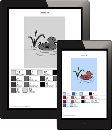 Kinderdecke - Female Duck - Crochet