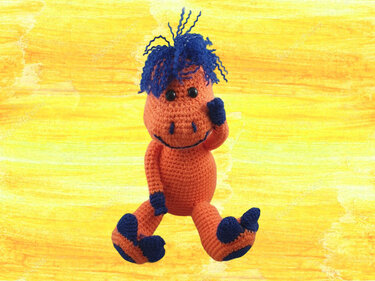 Blulig der Drache - Häkeln