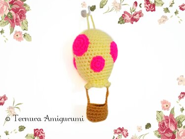 Hot air balloon crochet pattern pdf ternura amigurumi english- deutsch- dutch