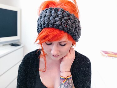 DIY gehäkeltes Stirnband für alle Altersstufen und Größen - Bild 4