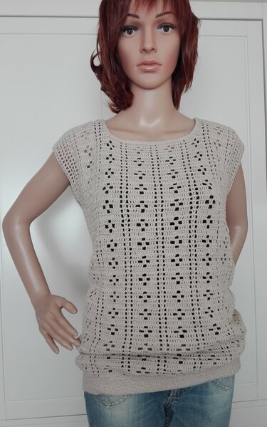 Retro-Häkelshirt  Gr. S/M Pakucho - Bild 6