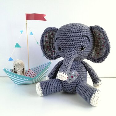 Pattern Oscar the elephant - Crochet