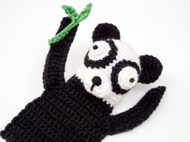 Amigurumi Crochet Panda Bookmark
