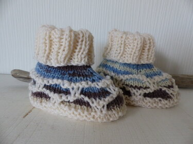 Strickanleitung Booties - Babyschuhe