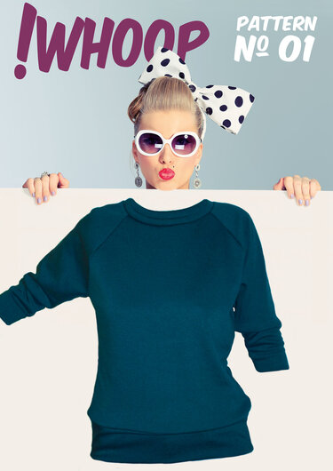 !Whoop No 01 Raglanshirt Schnitt&Anleitung 32-46 - Nähen