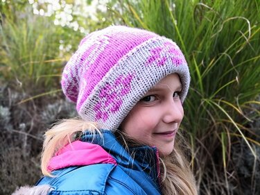 Strickanleitung Beanie "Mariposa" in Doubleface - Größe anpassbar - Bild 6