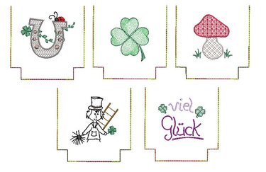 ITH Lichterbeutel 10x10cm Glück für ein LED Teelicht - Bild 8