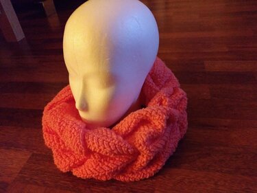 crochet pattern infinity scarf "Laura"