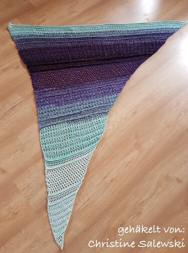 Anleitung: Asymmetrische Tuch "Stripes" - Bild 10