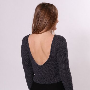 Deep Back with Sleeves - Knitting