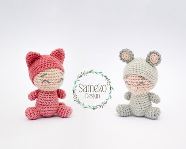 Mini Tazi und Muki - Häkelanleitung - Häkeln