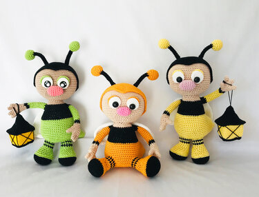 Kunterbuntes Jubiläum - "Rainbow Fireflys" - Häkeln