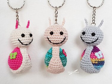 Häkelanleitung - Schlüsselanhänger Schnecke