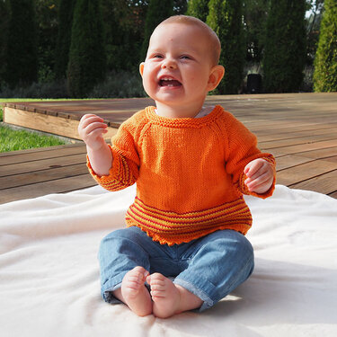 Strickanleitung Babypullover "Piano" 759036