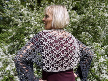 Häkelanleitung Bolero "Sommerwind" leicht an alle Größen anpassbar!