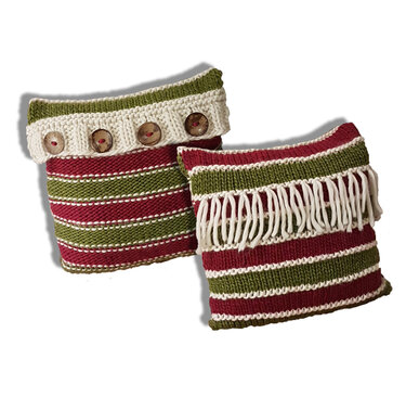 2-IN-1 Reversible Cushion - Knitting