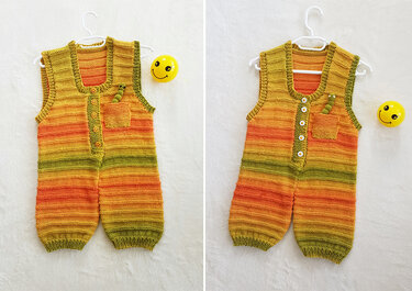 Sunshine Smilie Play Suit - Knitting