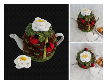Classic Rose Tea Cosy - Knitting
