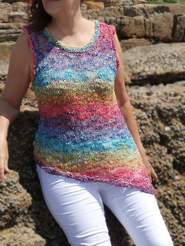 Over The Rainbow Top  (S - XXXL) - Knitting