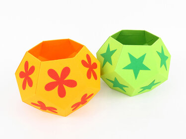 Stiftehalter, rund – Bastelanleitung und Vorlagen