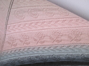 "LADY ROSE " Dreieck  - TUCH - Stricken