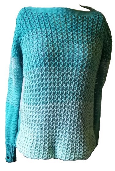 Häkelanleitung Pullover Smaragd