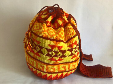 Häkelanleitung Rucksack Ethno