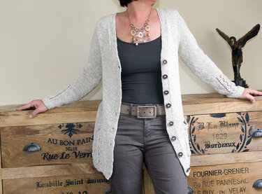 Cardigan "Davina" - Stricken